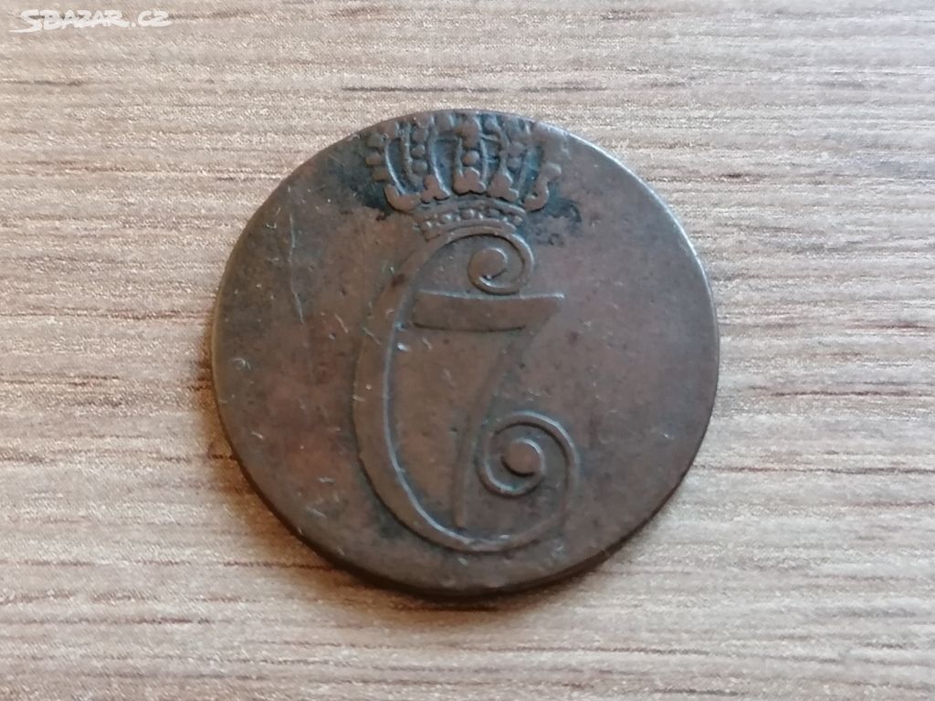 Dánsko 1/2 Skilling 1771 mince Dánské království