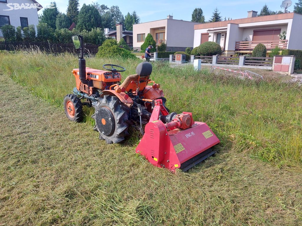 Mulčování, sekání udržovaných, neudržovanych ploch