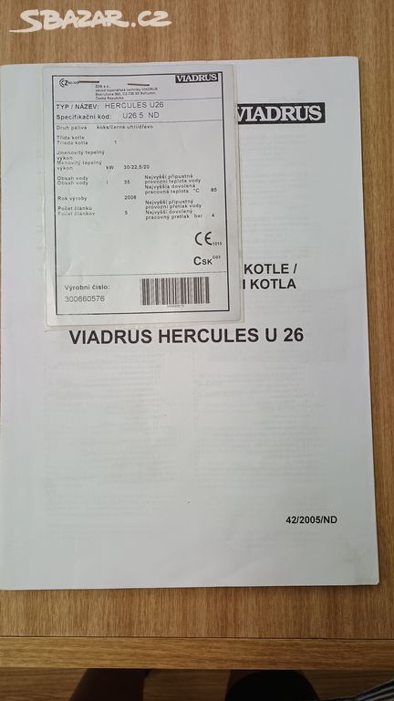 litinový kotel Viadrus Hercules U26