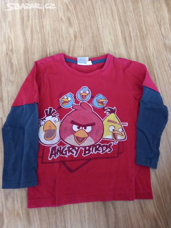 tričko dlouhý rukáv Angry birds 4 roky - (104)