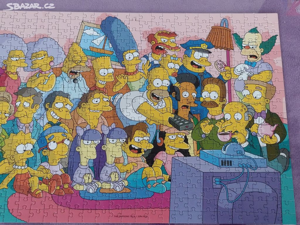 Puzzle Simpsons - Simpsonovi 500 dílků 47x33 cm.