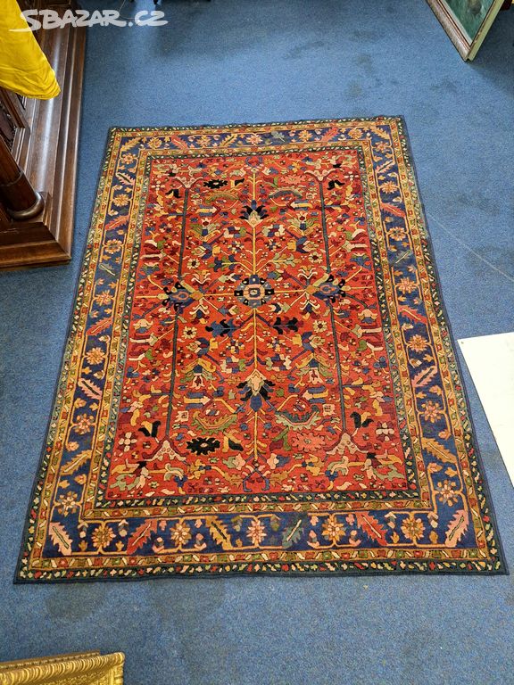 XL Starožitný ručně vázaný vlněný koberec 7865