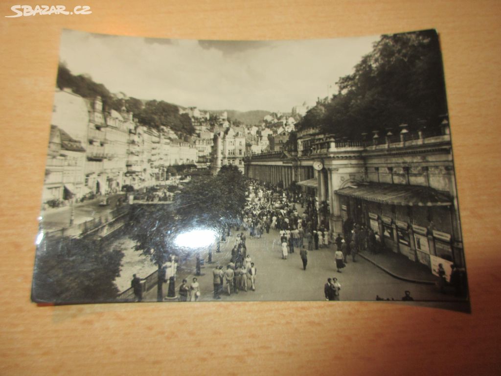 Pohlednice Karlovy Vary 1958