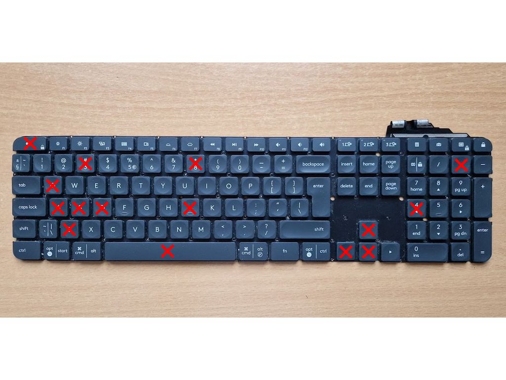 Klávesnice Logitech MX Keys - Náhradní tlačítka