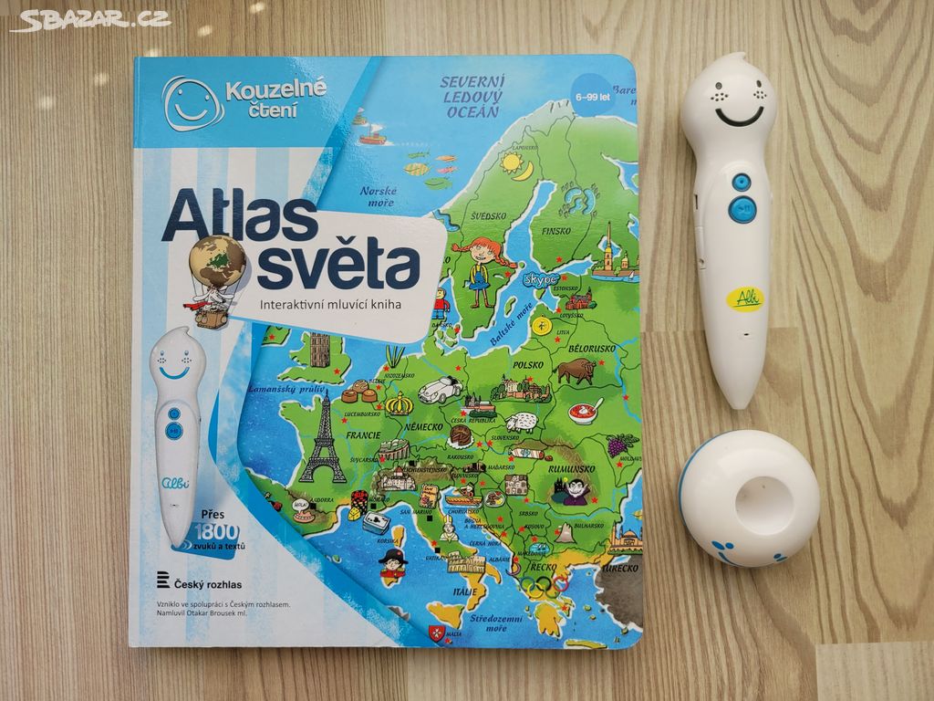 Albi Atlas světa + Kouzelné pero