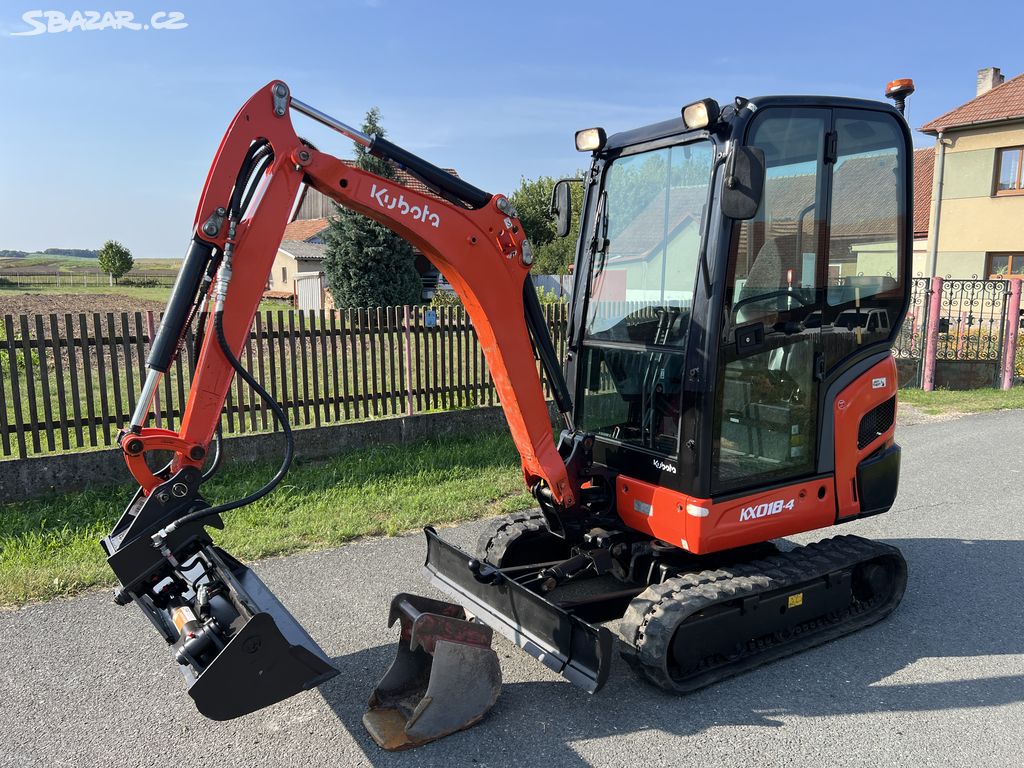 Minibagr Kubota KX018-4 hyd.podpozek+ hyd.svahovka