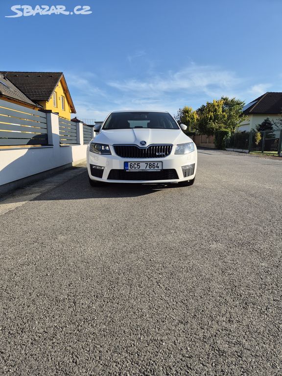 Octavia RS 2.0. TDI / 135 Kw, Bílá, 2014