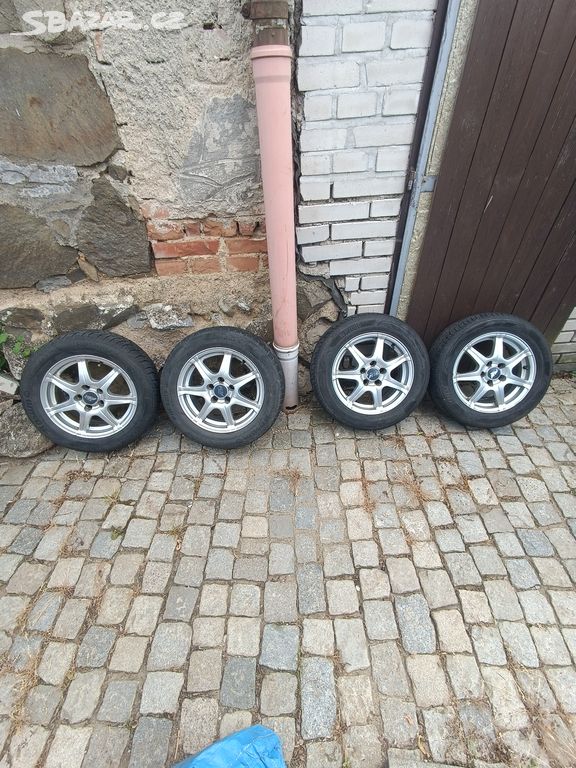 ALU kola 5x100 R14 + zimní pneu Fabia 1