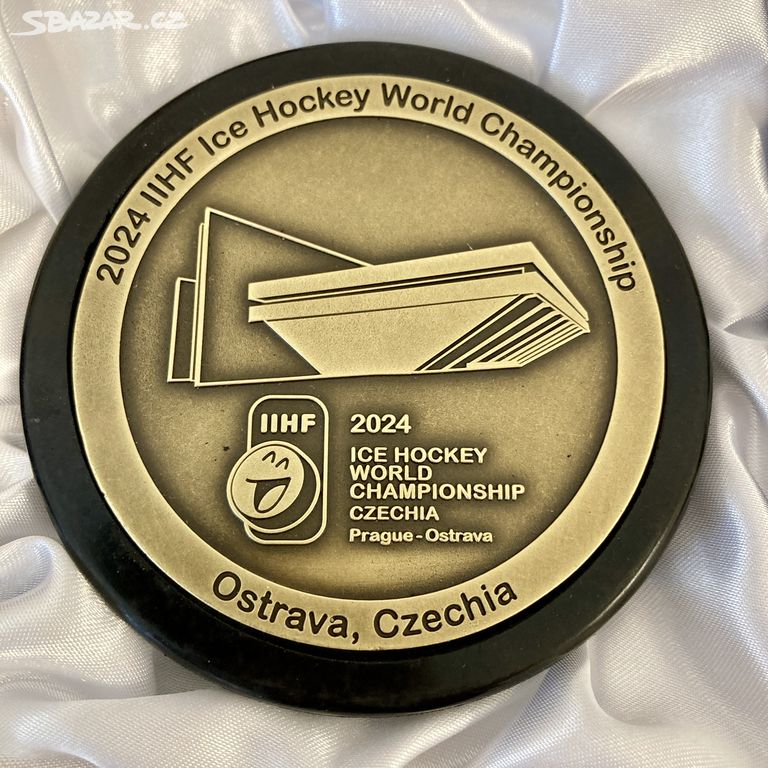 ORIGINÁL PUK MS 2024 IIHF ICE Hockey Hala OSTRAVA