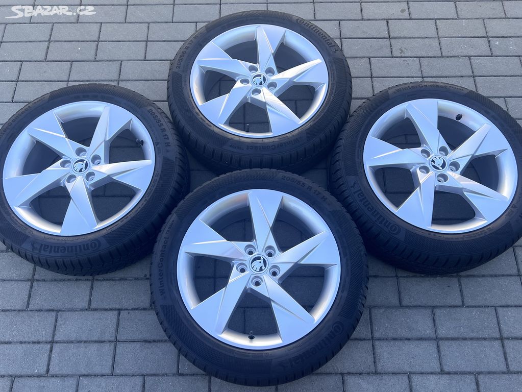 Kamiq- 17" Volans+zimní 205/55 R17 Continental 7mm