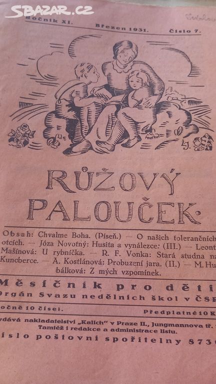 Růžový palouček, roč XI. r. 1931