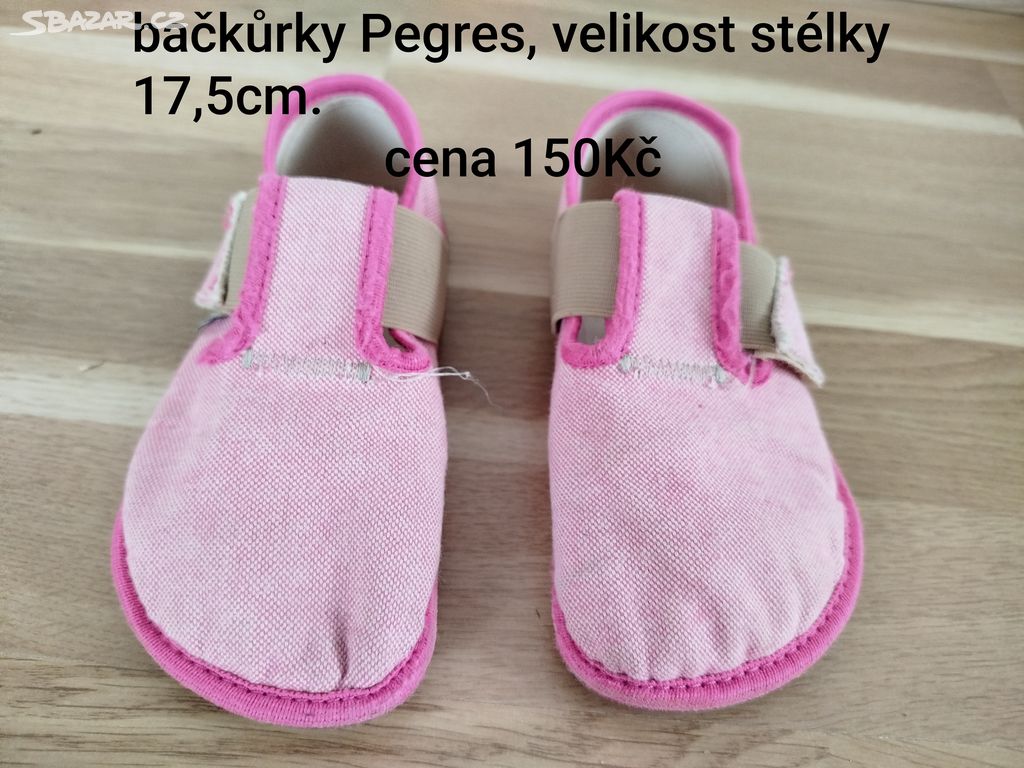 Dětské růžové Barefoot bačkůrky Pegres