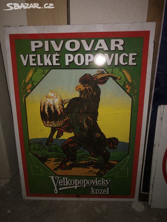 Plechové cedule pivovar