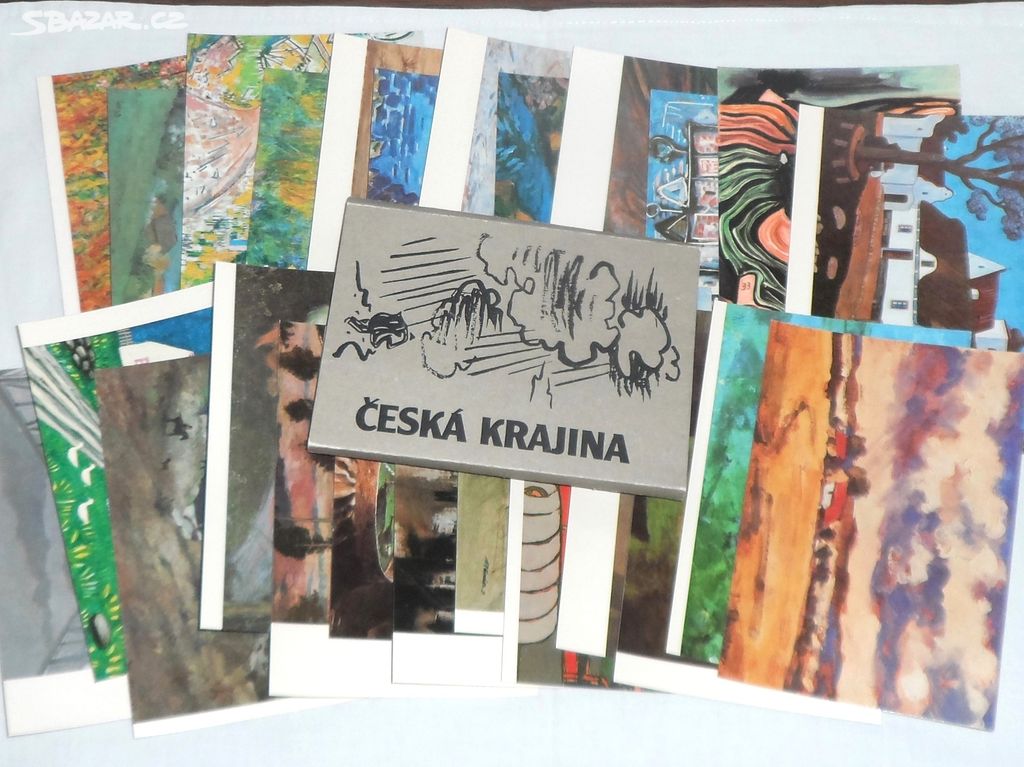 B. Stehlíková: Česká krajina, 1984, 25x POHLEDNICE