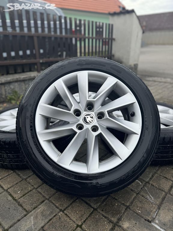 ORIGINÁL Alu Škoda STRATOS R17, 5x112 - TOP