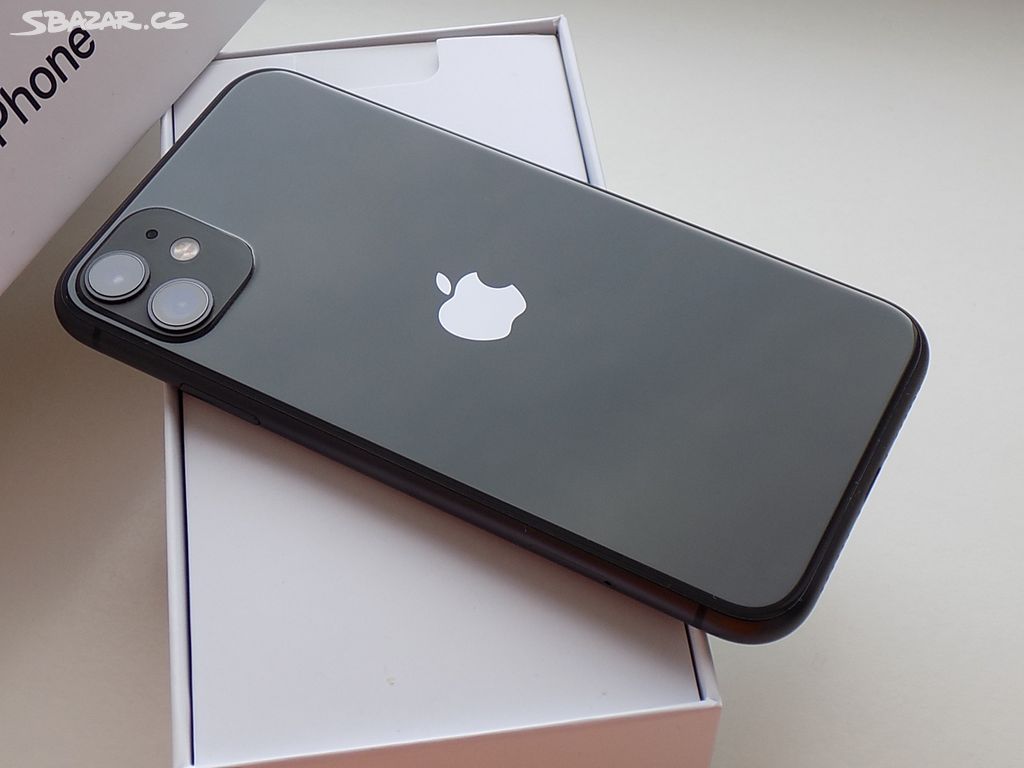 APPLE iPhone 11 64GB Black - ZÁRUKA - 100% BATERIE