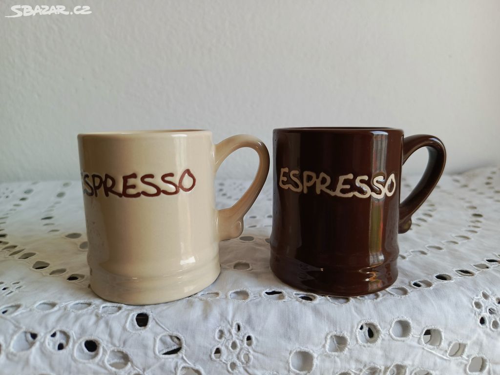 PÁROVÉ HRNÍČKY ESPRESSO - KERAMIKA - 0,7 dcl