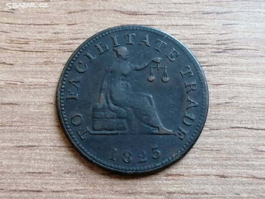 Lower Canada 1/2 Penny 1825 token koloniální mince