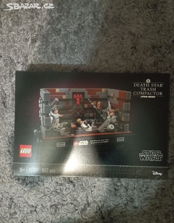 Lego 75339 Drtič odpadků Hvězdy smrti Diorama