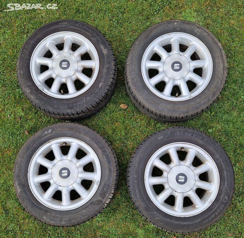 SEAT Hliníkové ráfky,disky s letní pneu 185x60 R14