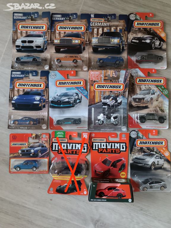 Matchbox porsche, bmw, vw, audi, mercedes