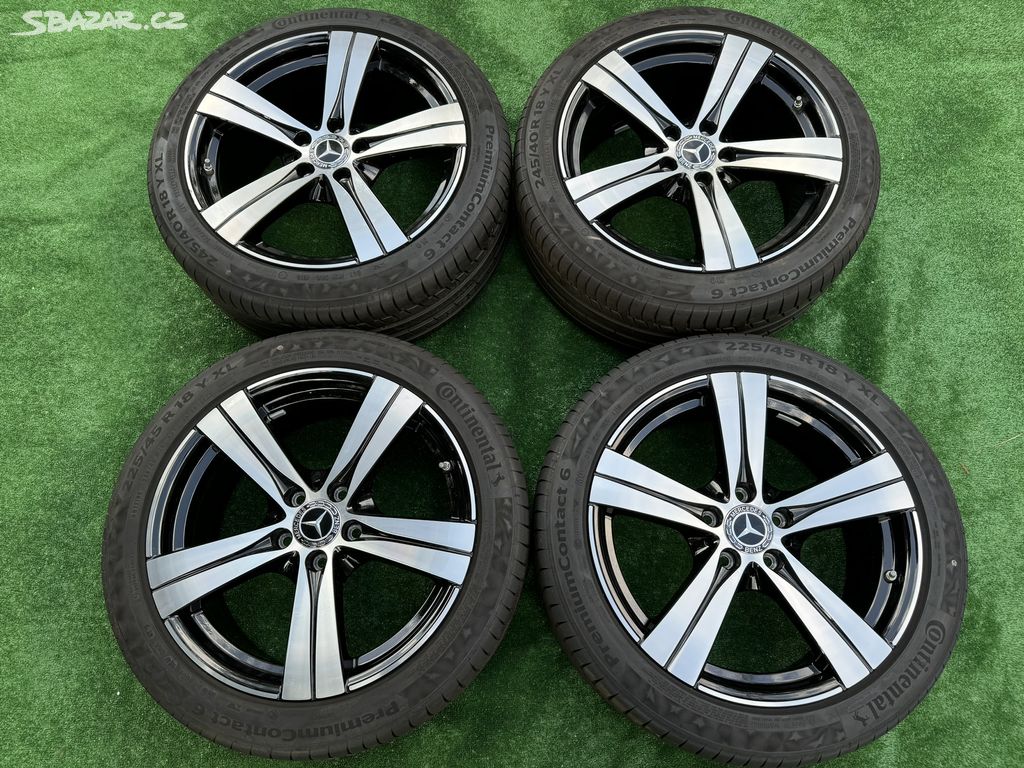 Originál alu kola Mercedes 5x112 R18 letní zánovní