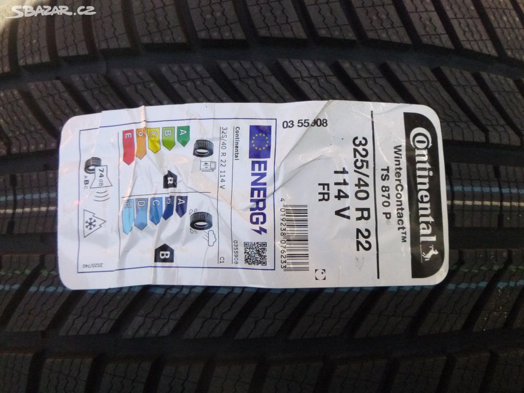 1x 325/40 r22 zimní Continental (DOT 3423)