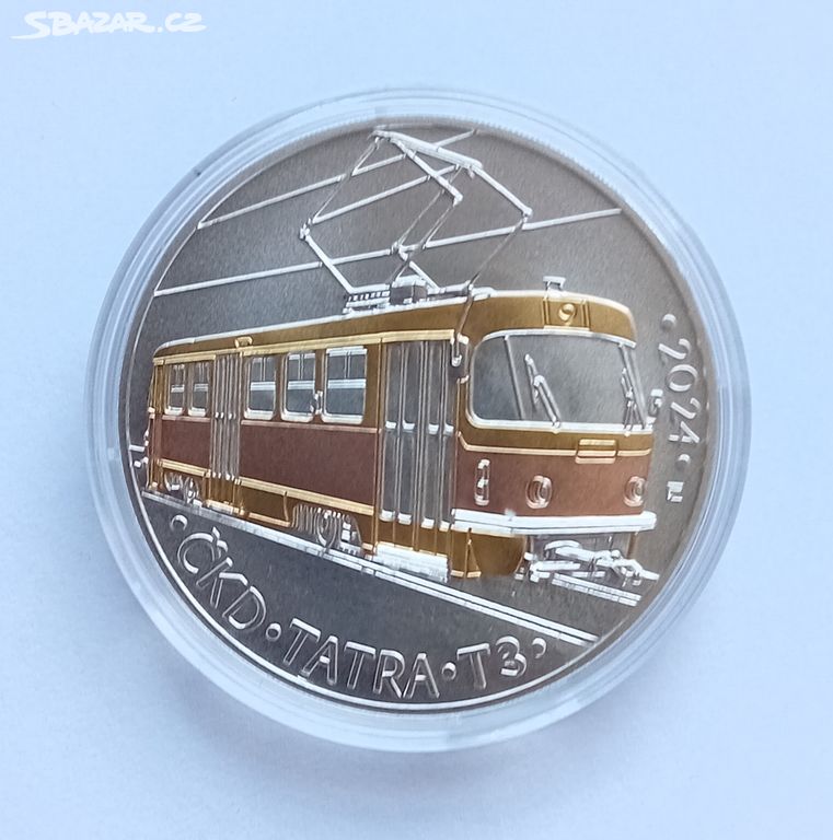 500 Kč 2024 Tramvaj ČKD Tatra T 3 b.k. v etui UNC