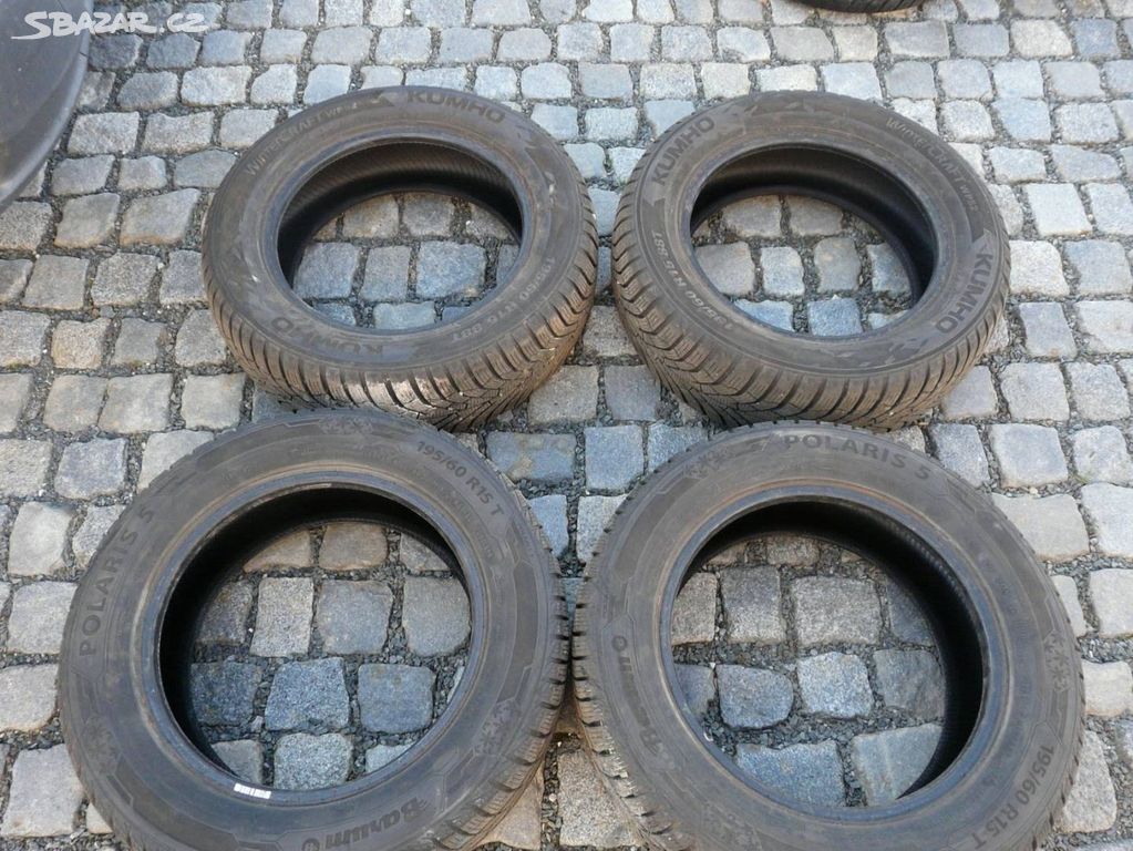 ZIMNÍ PNEU BARUM ,KUMHO , 195/60R15