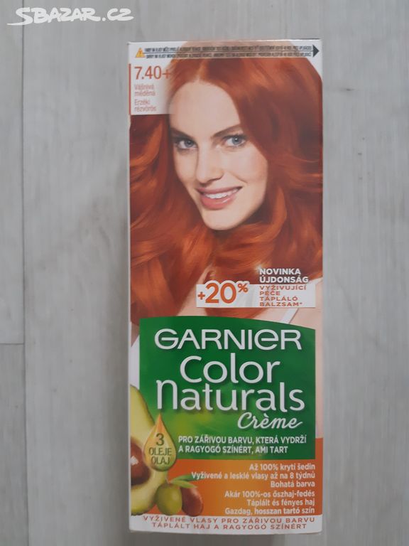 Barvy na vlasy Garnier Color Naturals 7.40+ měděná