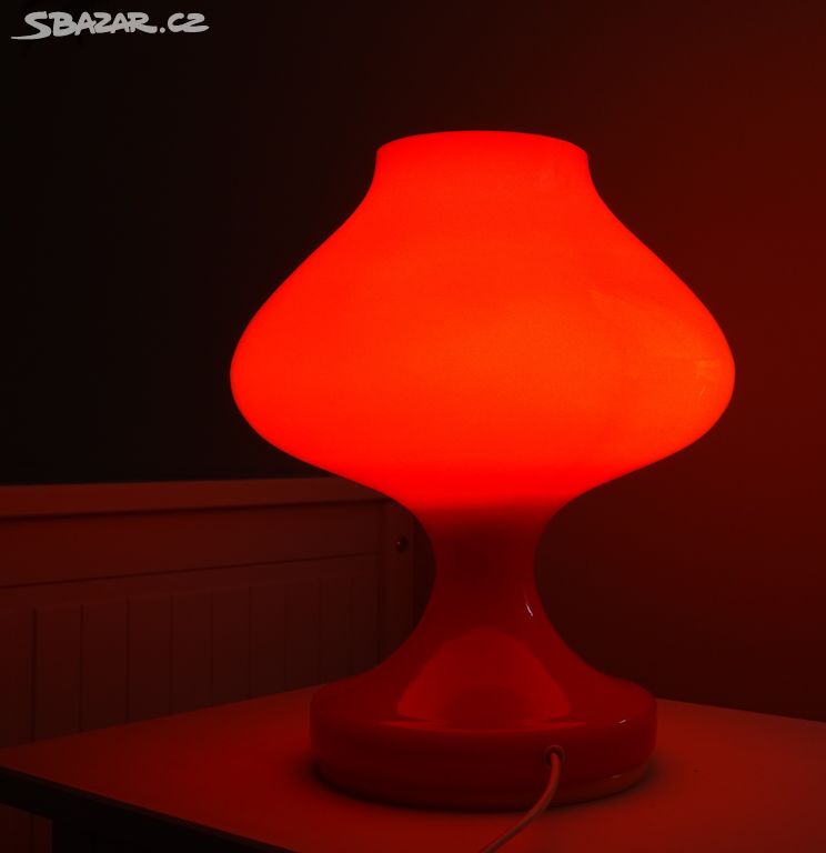 Retro skleněná stolní lampa, Štěpán Tabery