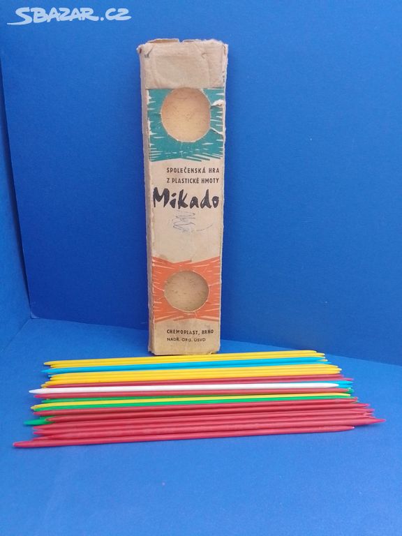 Mikado Chemoplast retro stará hračka hra