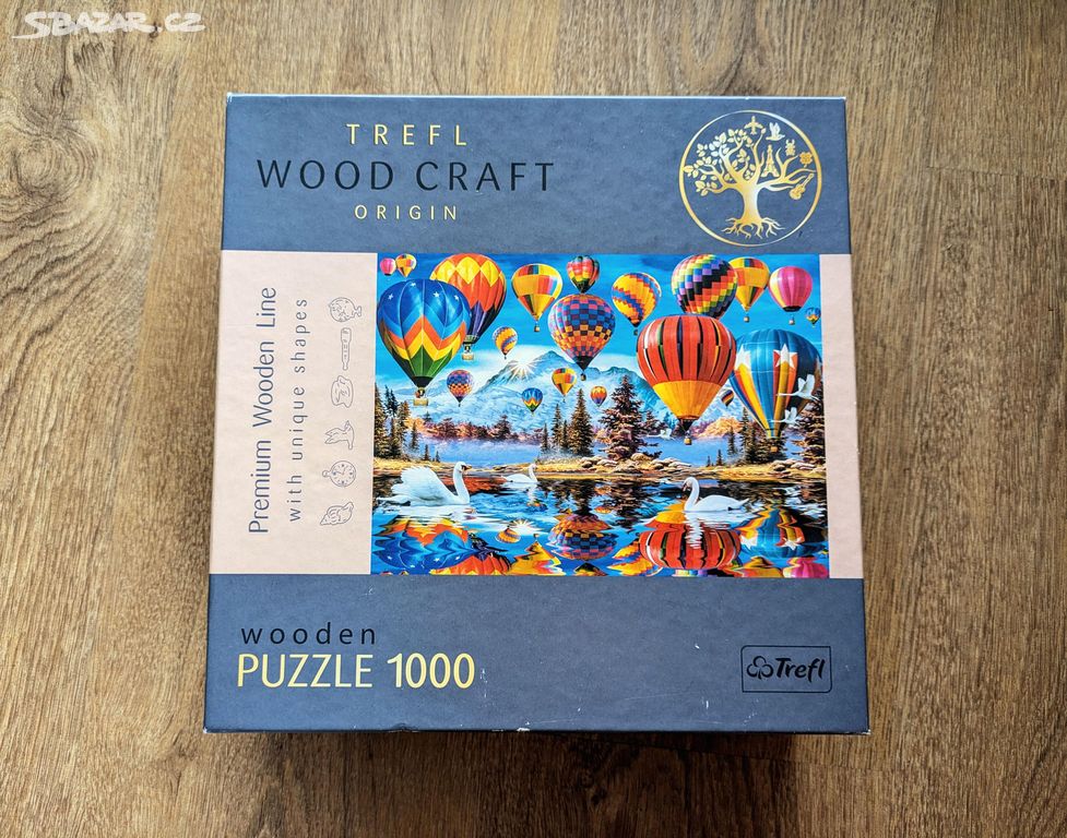 Dřevěné puzzle balóny 1000 ks