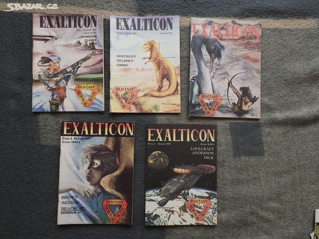 Exalticon Fantasy Horor Sci- Fi 1991-92 5kusů