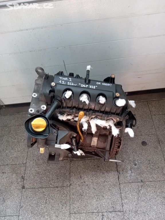 Motor Renault THALIA II 1.2i 16V 55kW D4F 728