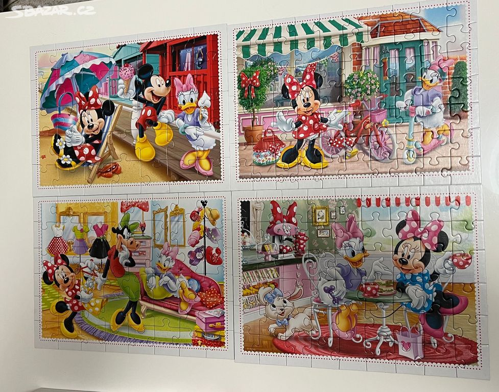 Puzzle Minnie Mouse 4+ a puzzle Frozen II 6+