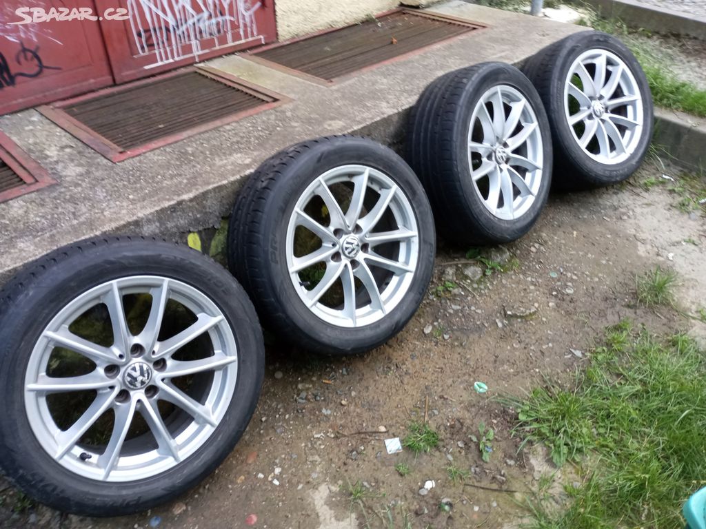 sada alu kola BMW/VW PCD 5x112 17' letní pneu6-7mm