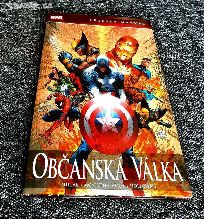 Nová knížka Avengers Občanská válka MARVEL