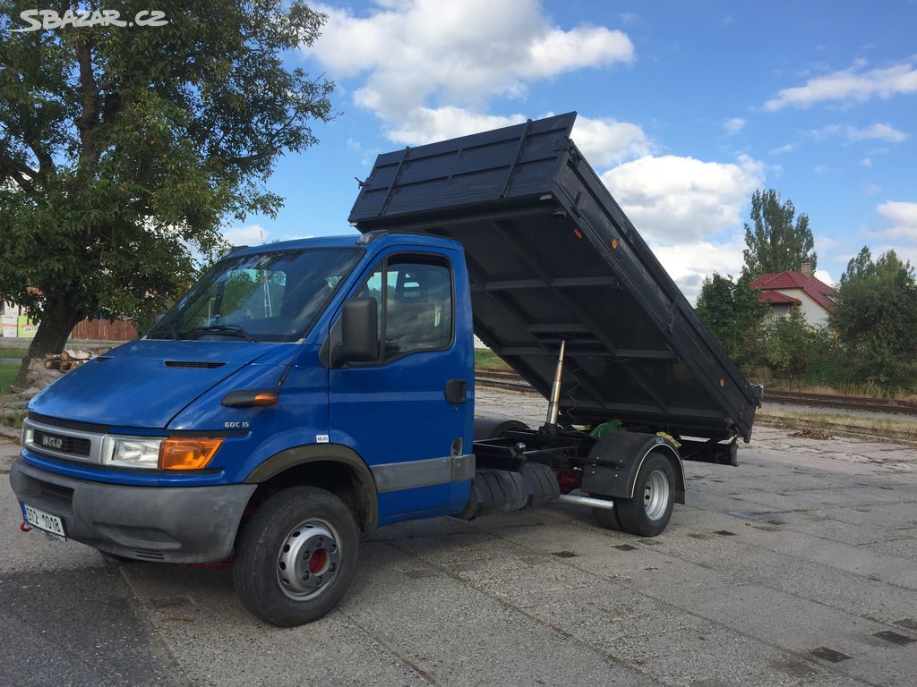 Iveco Daily 3.0HPT 107kW,třístranný sklápěč,tažné