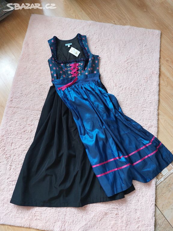 Himmelblau dirndl / bavorské šaty vel.40