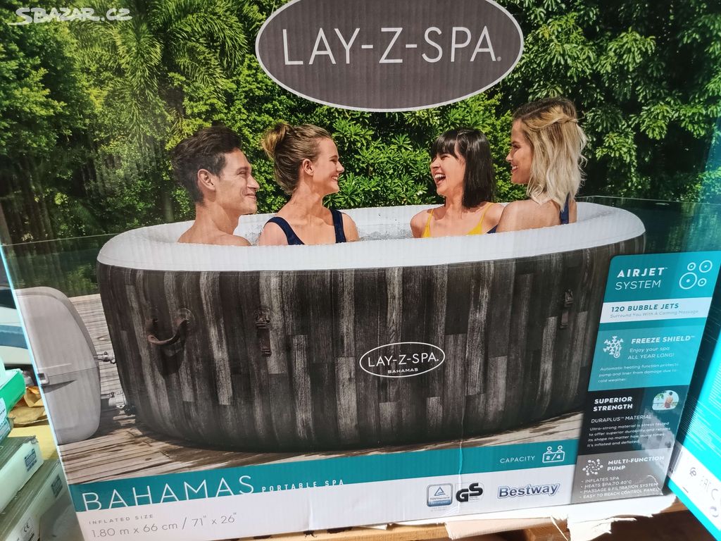 Vířivka Bestway Lay-Z-Spa Bahamas 180x66cm -nový