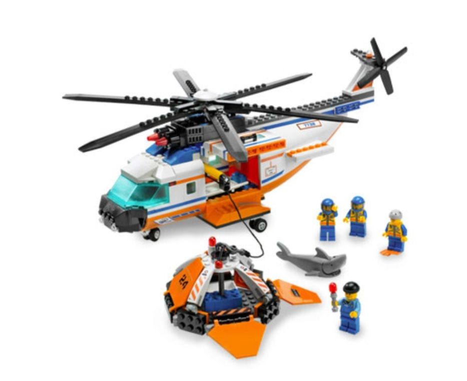 LEGO City 7738 Pobřežní hlídka vrtulník a člun