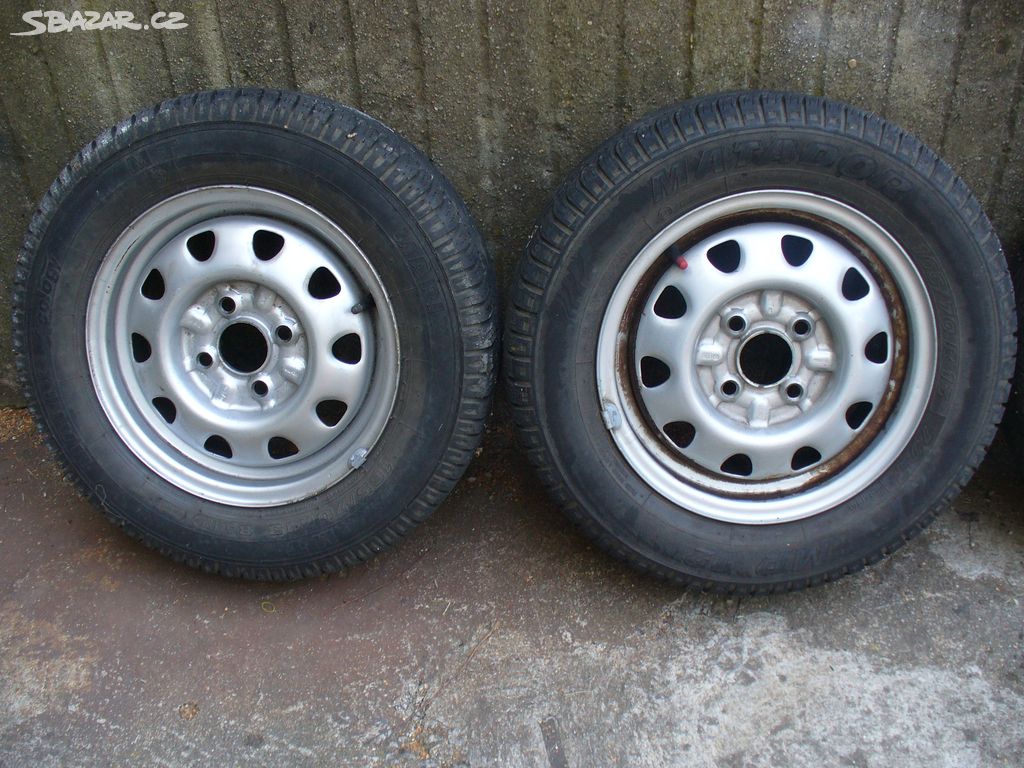 4 ks letní kola 165 / 70 R 13 na Škoda Felicia