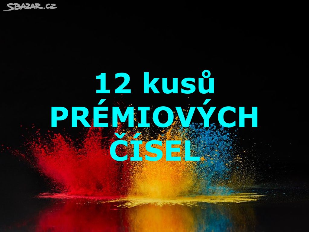 SADA 12 ti PRÉMIOVÝCH čísel-kredit 1.800,-viz foto