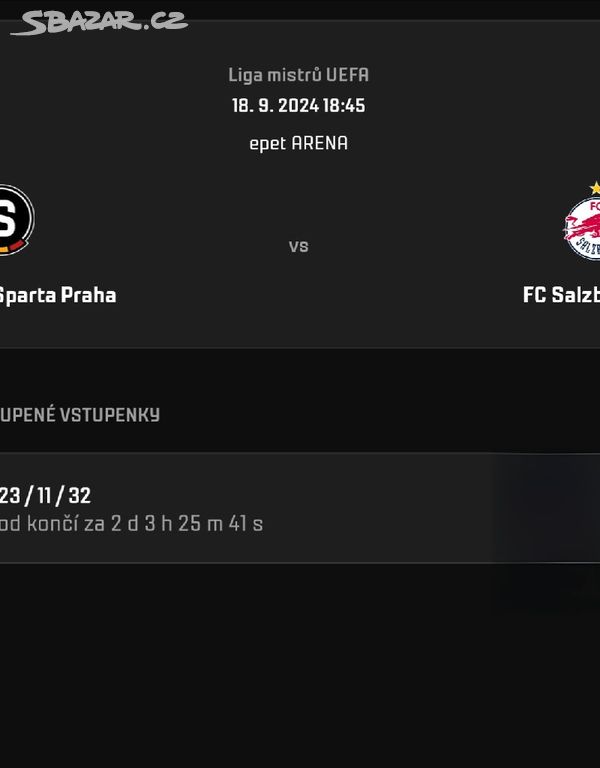 Sparta - Salzburg Liga mistrů