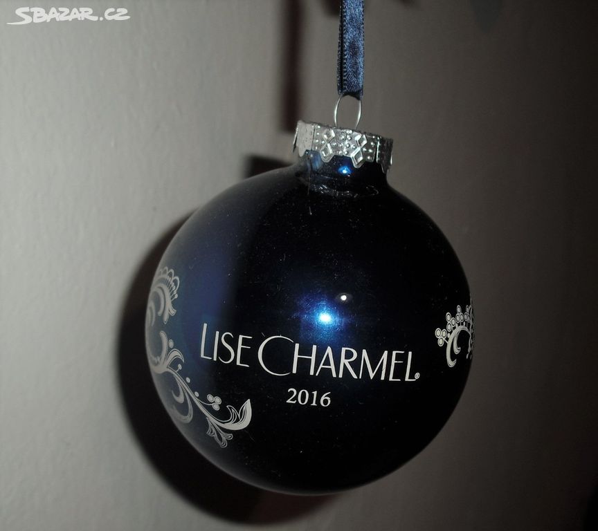 1x SKLENĚNÁ vánoční ozdoba, LISE CHARMEL 2016