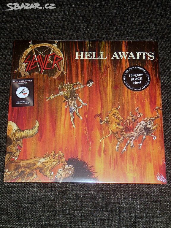 LP Slayer - Hell Awaits (1985) / NOVÉ / SEALED /