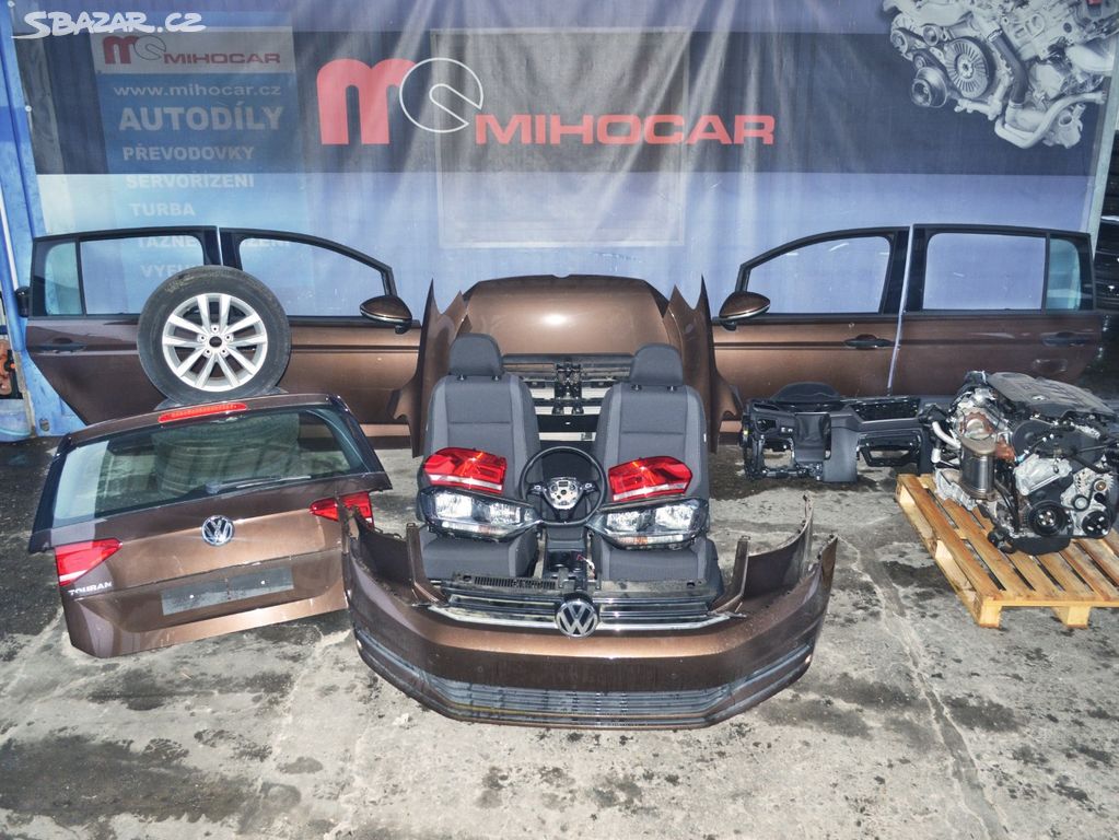 VW TOURAN 2016- 2.0 TDI CRV 81 KW NÁHRADNÍ DÍLY
