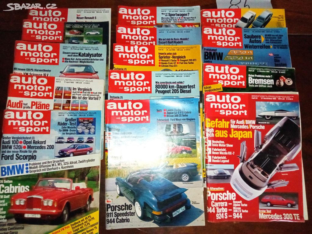 časopis Auto motor und Sport 1985/ 13 kusů