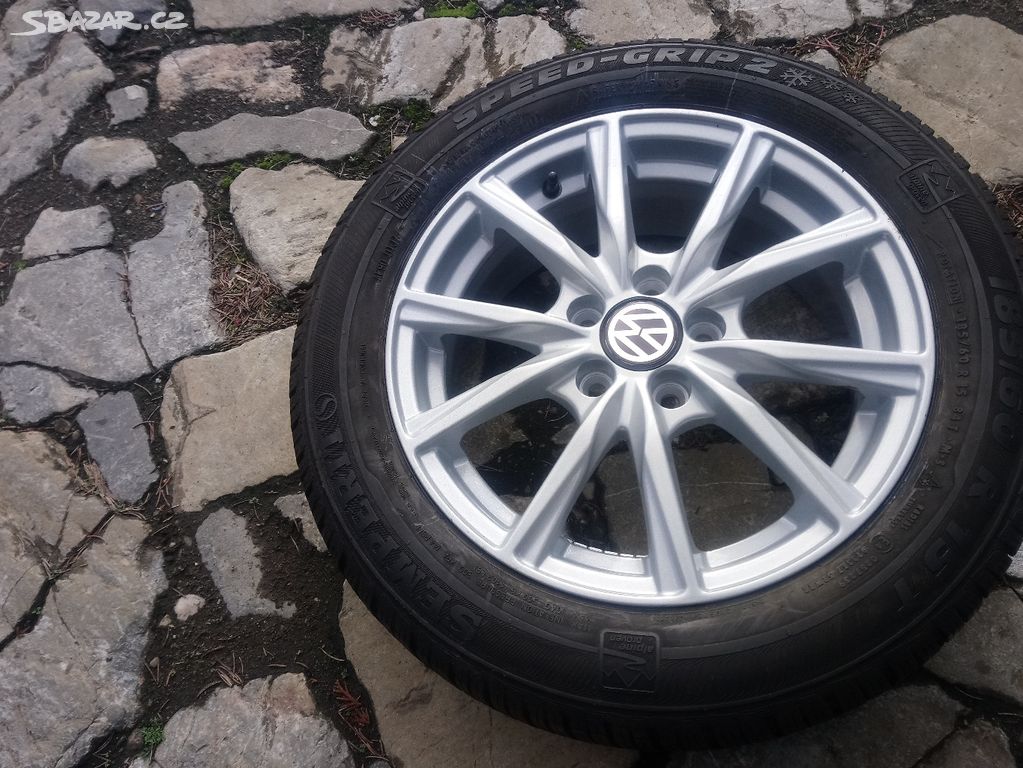 NOVÁ al kola 15 5x100 na VW POLO + ZIMNÍ 185 60 15